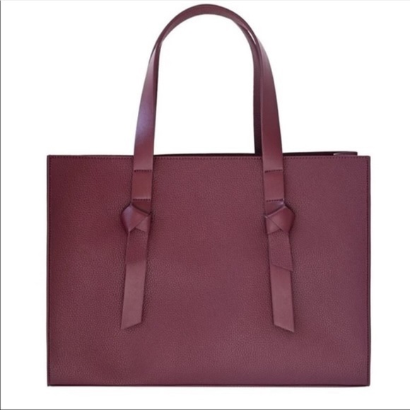 Rachel Zoe Burgundy Tote Bag - Picture 2 of 12